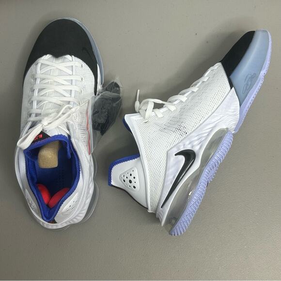 Nike Lebron James Sneaker Shoe 19 XIX Low White Black Toe Basketball Men10 NEW - Picture 1 of 10
